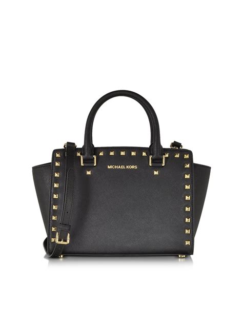 michael michael kors selma saffiano leather medium satchel 298.00|Michael Kors saffiano wallet black.